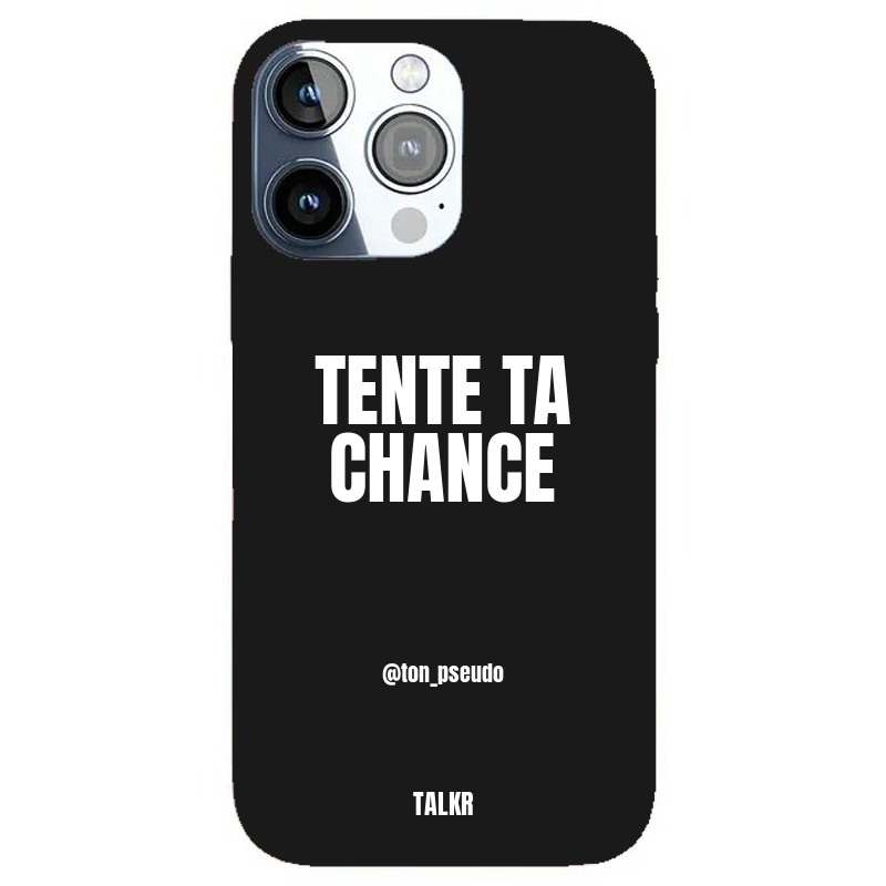 Coque iPhone personnalisée - TENTE TA CHANCE - TALKR